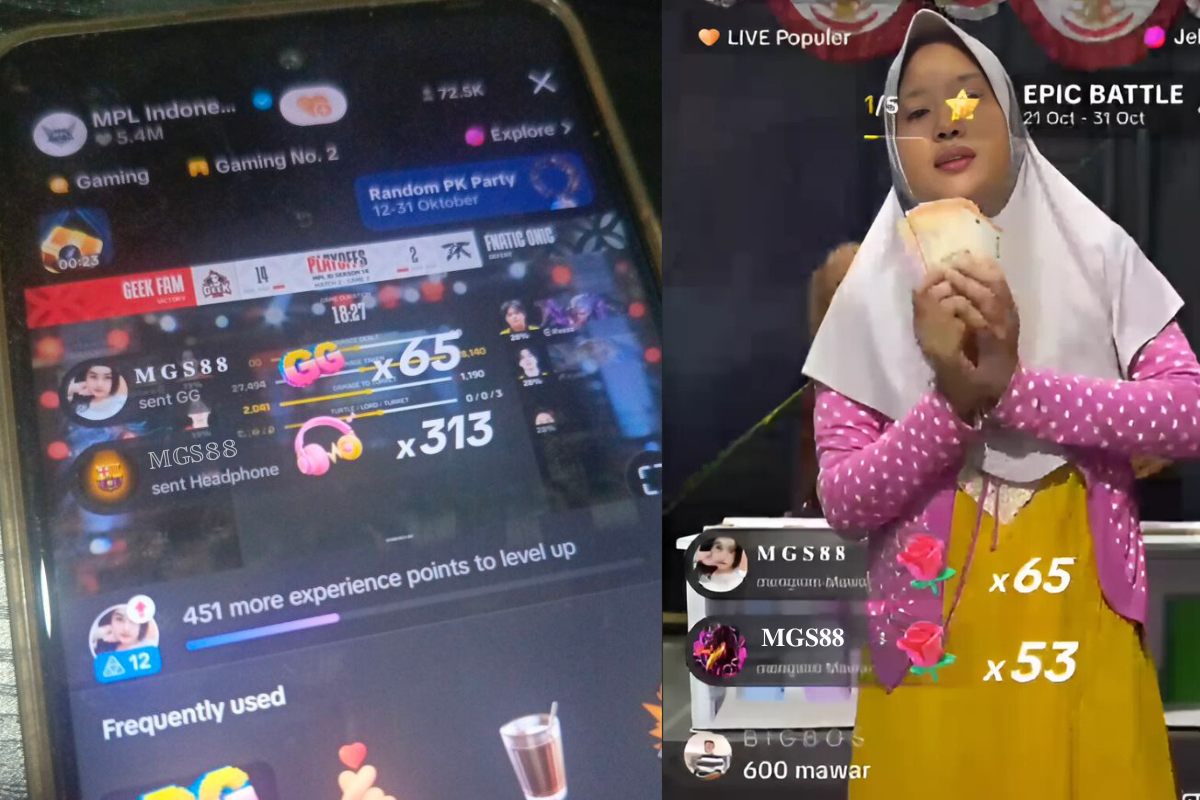 sawer tiktok dari judi online