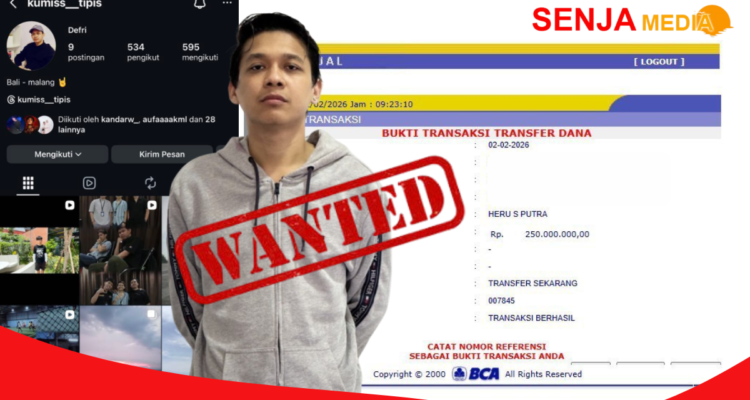 Defri Hendarto Mencuri Uang 250juta Demi Poya-Poya Viral