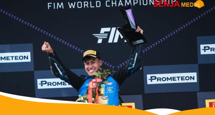 Foto Aldi Mahendra Naik Podium